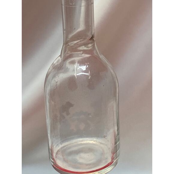 7 Antique Etched Clear Glass Cream Test Bottles of Volumetric Beakers - Picture 2 of 14